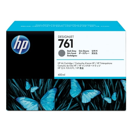 HP 761 400-ml Dark Gray DesignJet Ink Cartridge, CM996A