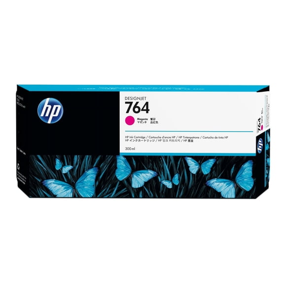 HP 764 300-ml Magenta DesignJet Ink Cartridge, C1Q14A