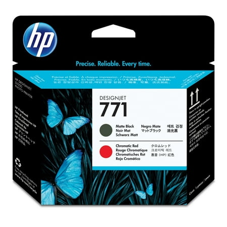 HP 771 Matte Black/Chromatic Red DesignJet Printhead, CE017A