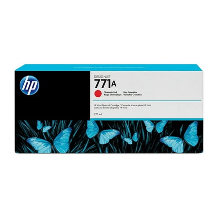 HP 771A 775-ml Chromatic Red DesignJet Ink Cartridge, B6Y16A