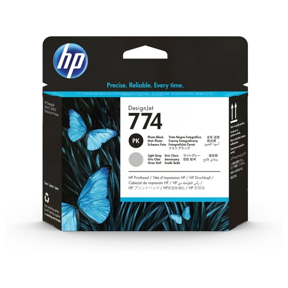 HP 774 Photo Black/Light Gray DesignJet Printhead, P2W00A