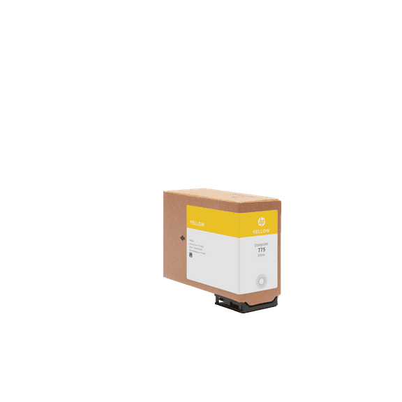 HP 775 500-ml Yellow Ink Cartridge, 1XB19A