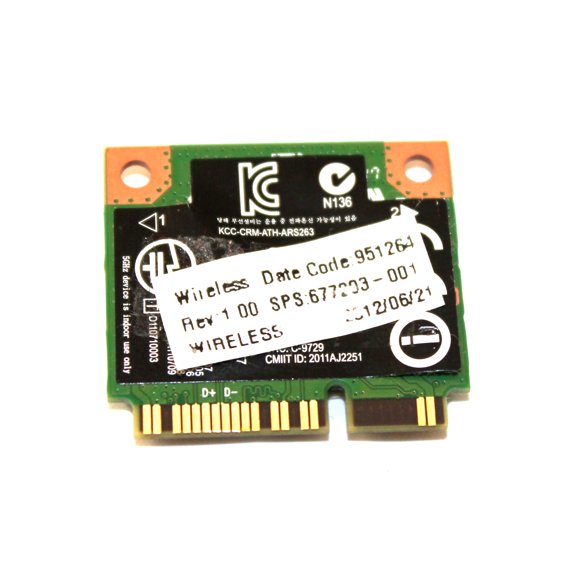 HP 802.11BGN WLAN Wifi mini PCIe 658617-001 677293-001