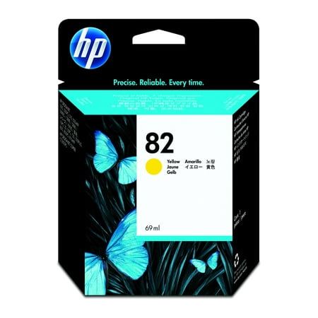 HP 82 69-ml Yellow DesignJet Ink Cartridge, C4913A
