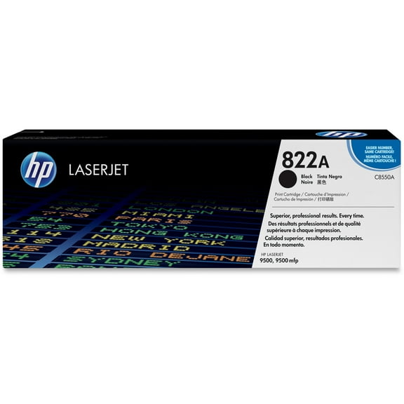 HP 822A Original Toner Cartridge, Laser, 25000 Pages, Black, 1 Each