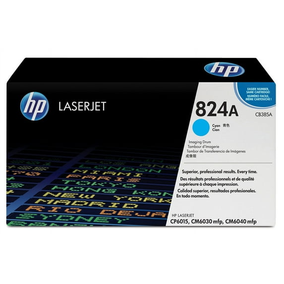 HP 824A Cyan LaserJet Image Drum, 23,000 pages, CB385A
