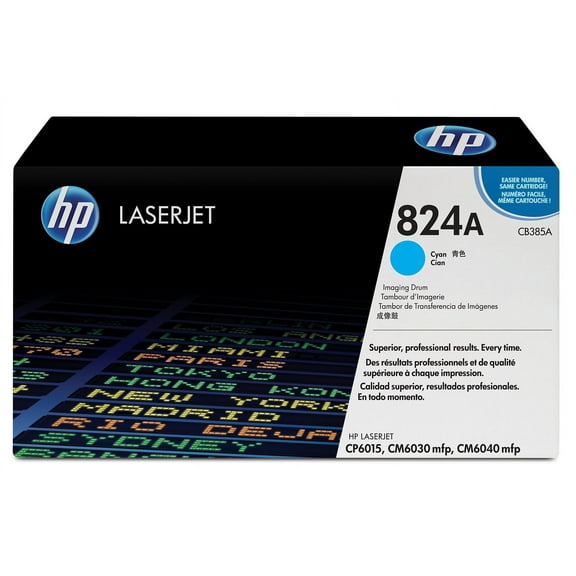 HP 824A Cyan LaserJet Image Drum, 23,000 pages, CB385A
