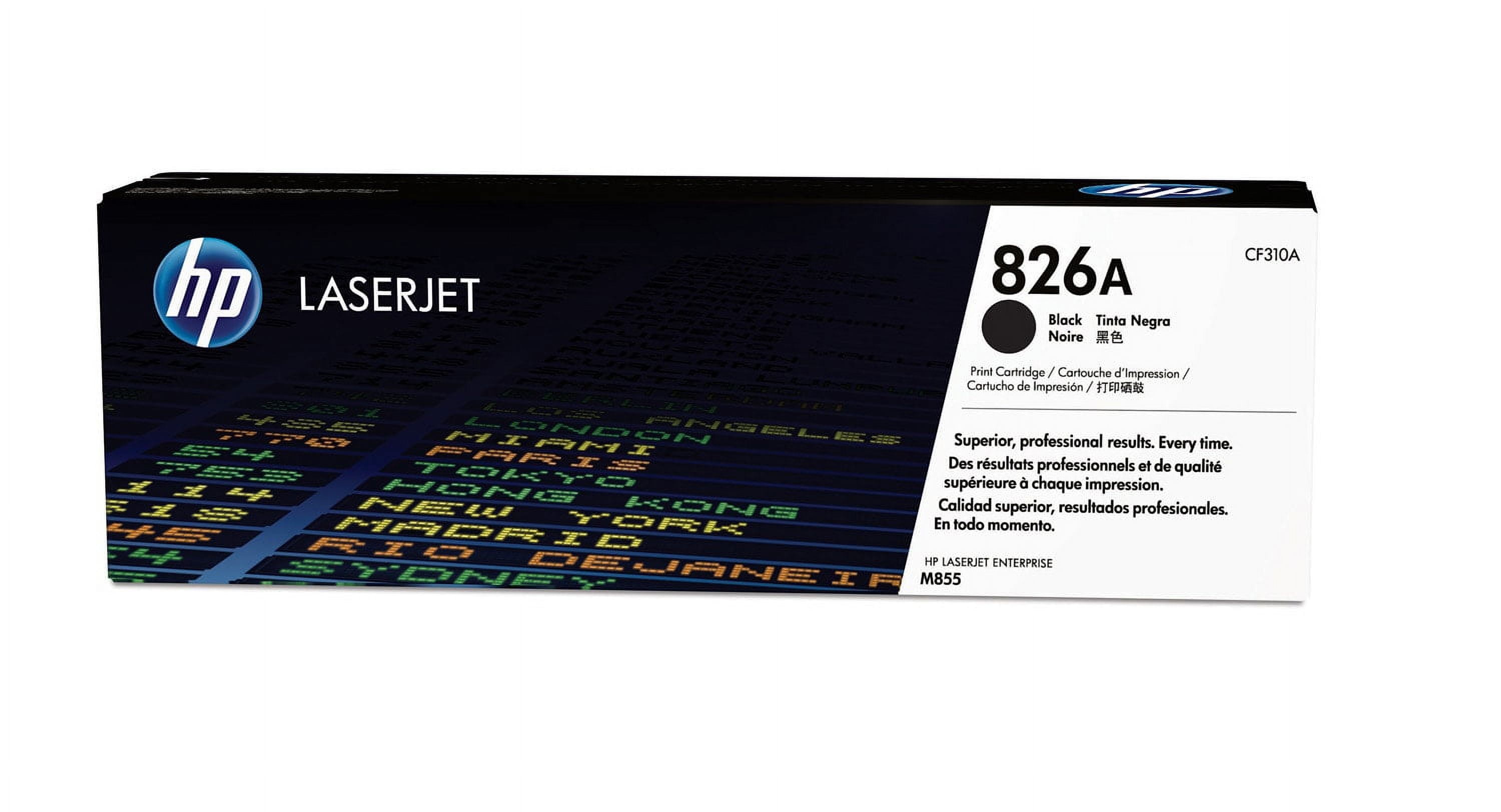 HP 826A Black Original LaserJet Toner Cartridge, 29,000 pages., CF310A