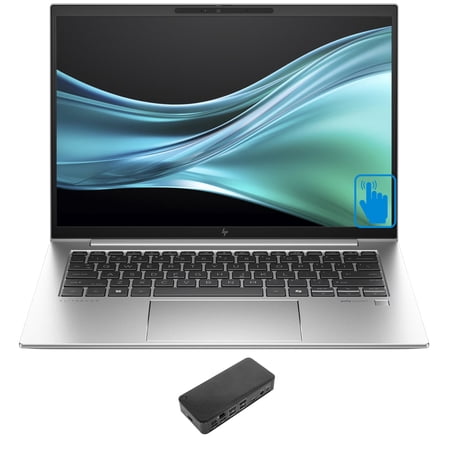 HP 840 G11 Home/Business Laptop (Intel Core Ultra 7 155U 12-Core, 14.0in 60 Hz Touch Wide UXGA (1920x1200), Intel Graphics, 32GB DDR5 5600MHz RAM, 256GB PCIe SSD, Win 11 Pro) with USB-C Dock