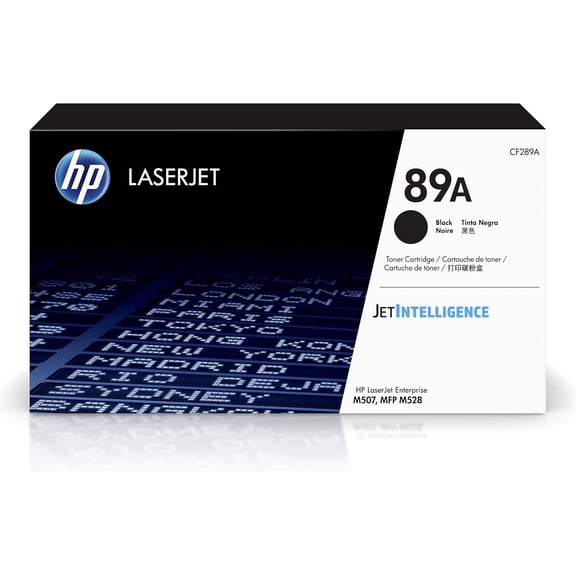 HP 89A Black Toner Cartridge Works with LaserJet Enterprise M507, MFP M528 CF289A (Sold without manufacturer warranty)