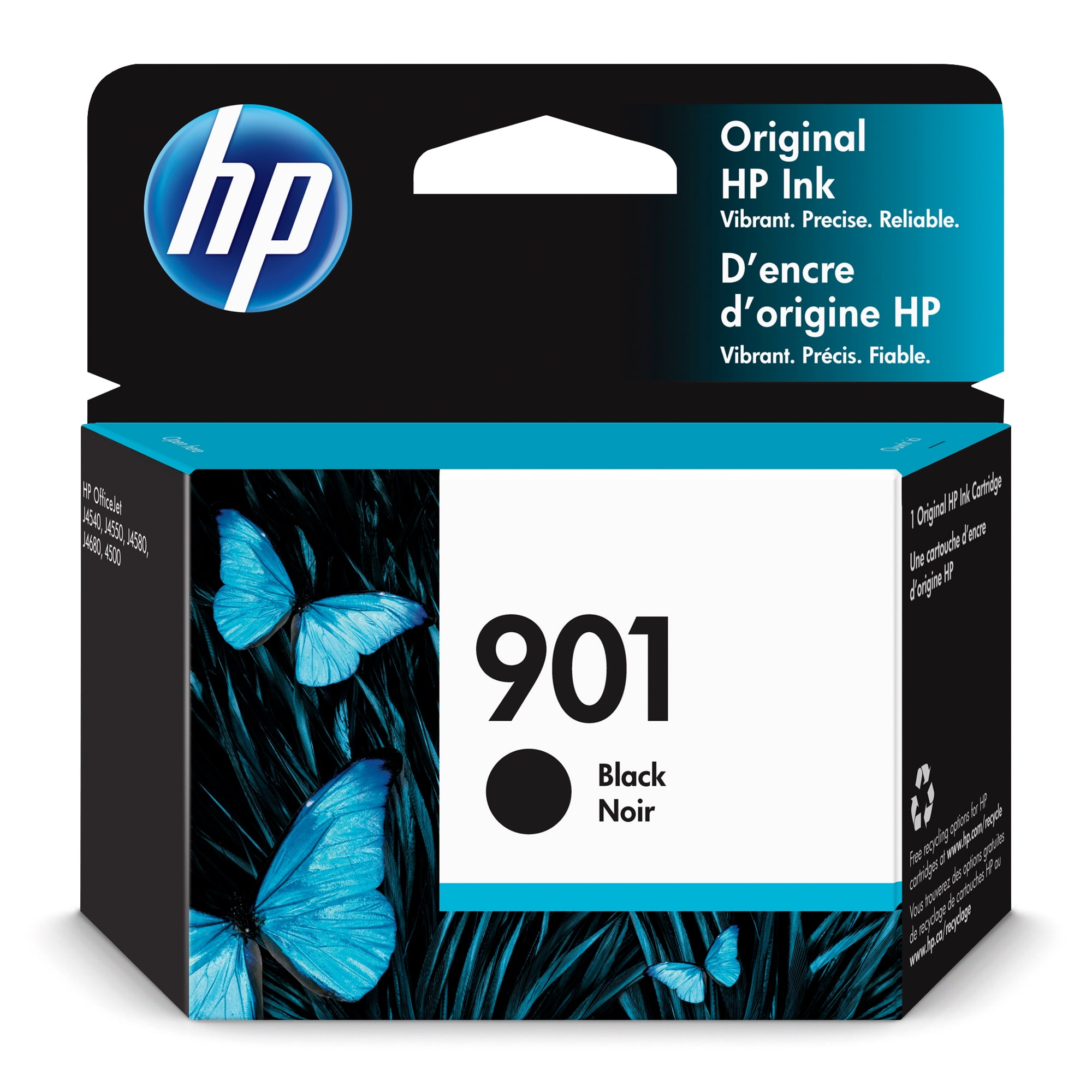 HP Ink Cartridge, Black (CC653AN) -