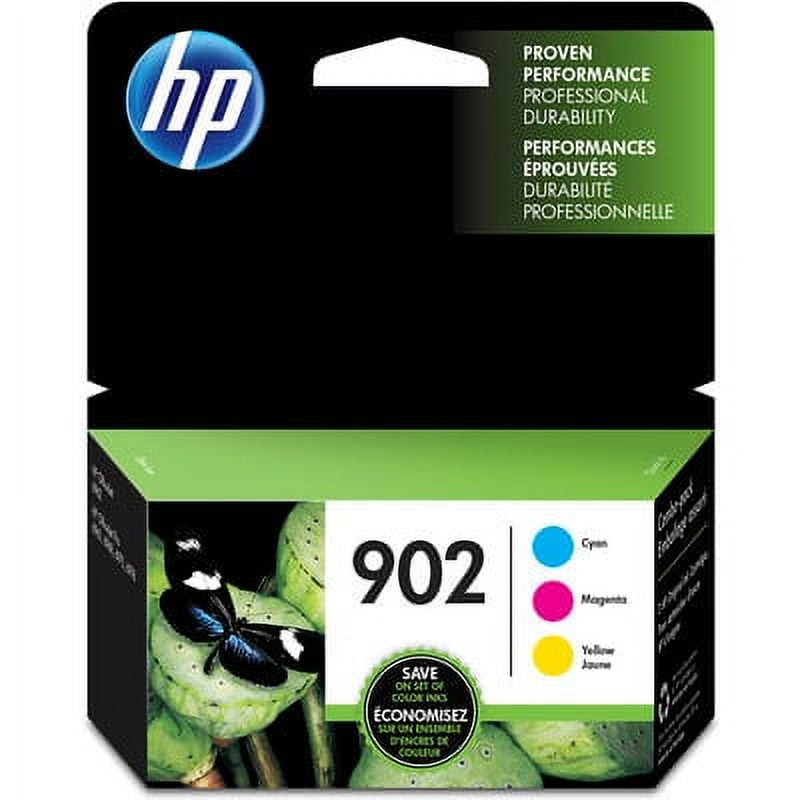 HP 902 3-pack Cyan/Magenta/Yellow Original Ink Cartridges, Per cartridge: ~315