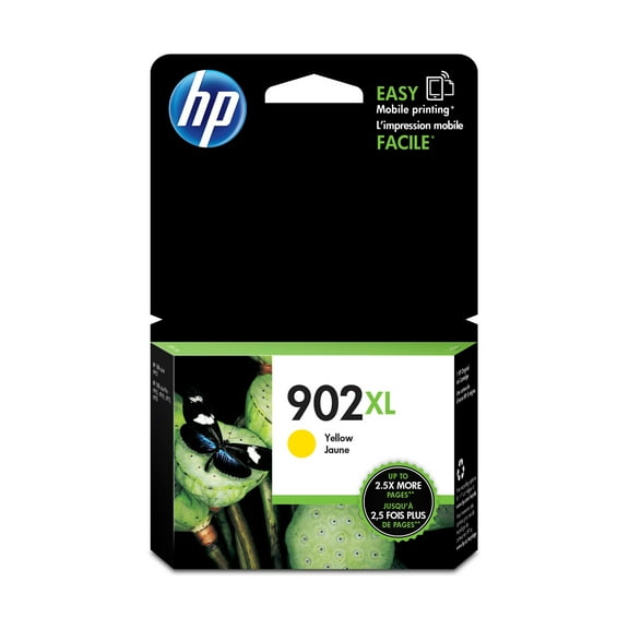 HP 902XL High Yield Yellow Original Ink Cartridge, ~750 pages, T6M10AN#140
