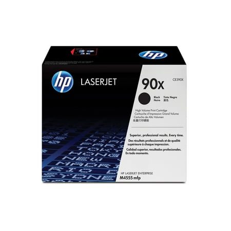 HP 90X High Yield Black Original LaserJet Toner Cartridge, ~24,000 pages, CE390X