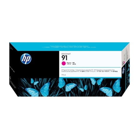 HP 91 775-ml Magenta DesignJet Pigment Ink Cartridge, C9468A