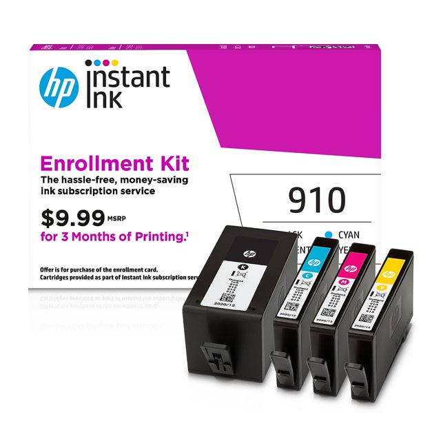 HP 910 Black & Color Instant Ink Cartridges with 3 Month Subscription