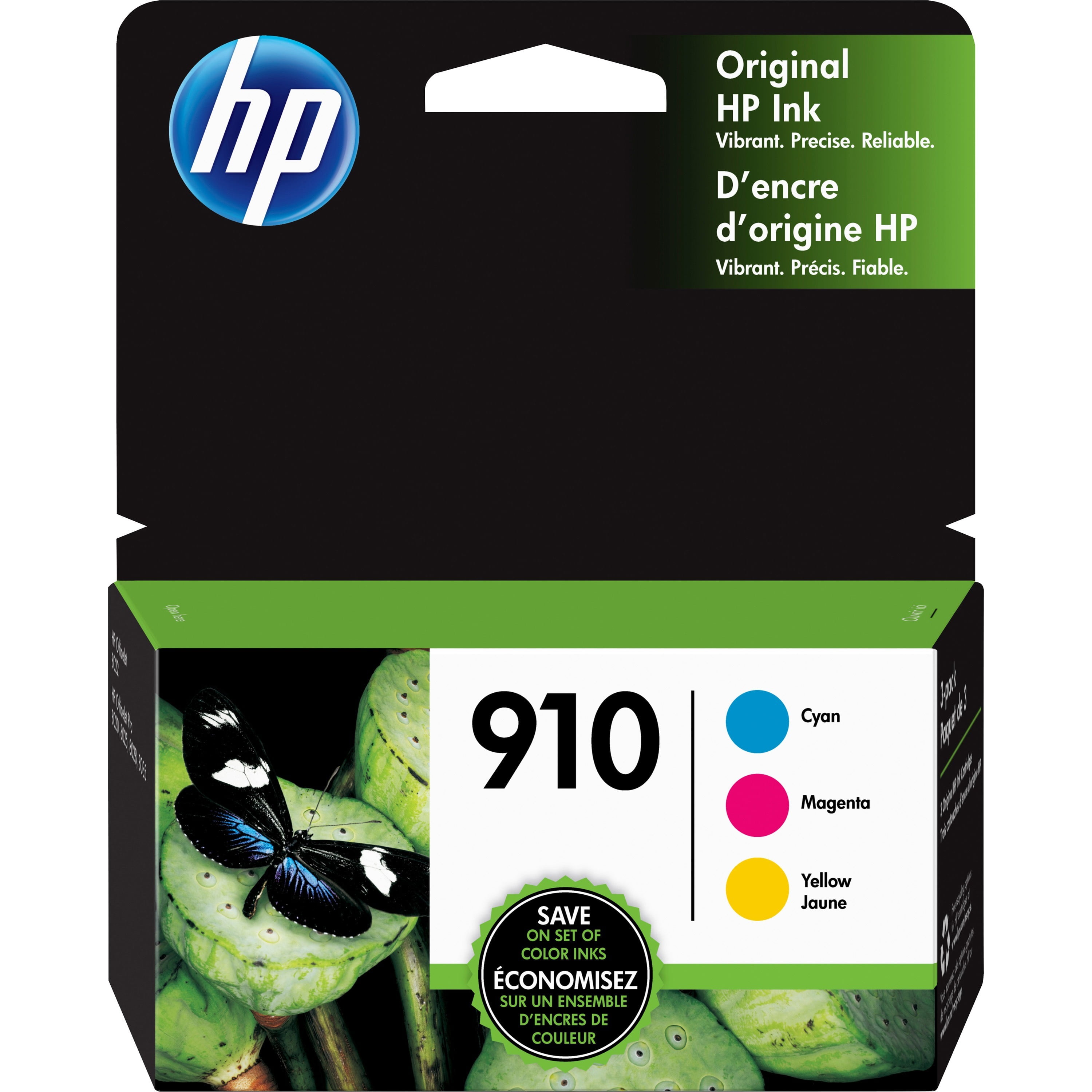HP 910 Ink - Cyan, Magenta, Yellow, 3 Walmart.com
