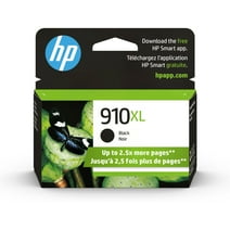 HP 910XL High Yield Black Original Ink Cartridge, ~825 pages, 3YL65AN#140