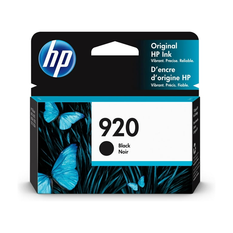 HP 920 Black Original Ink Cartridge, Laser-Quality Text, 420 Pages