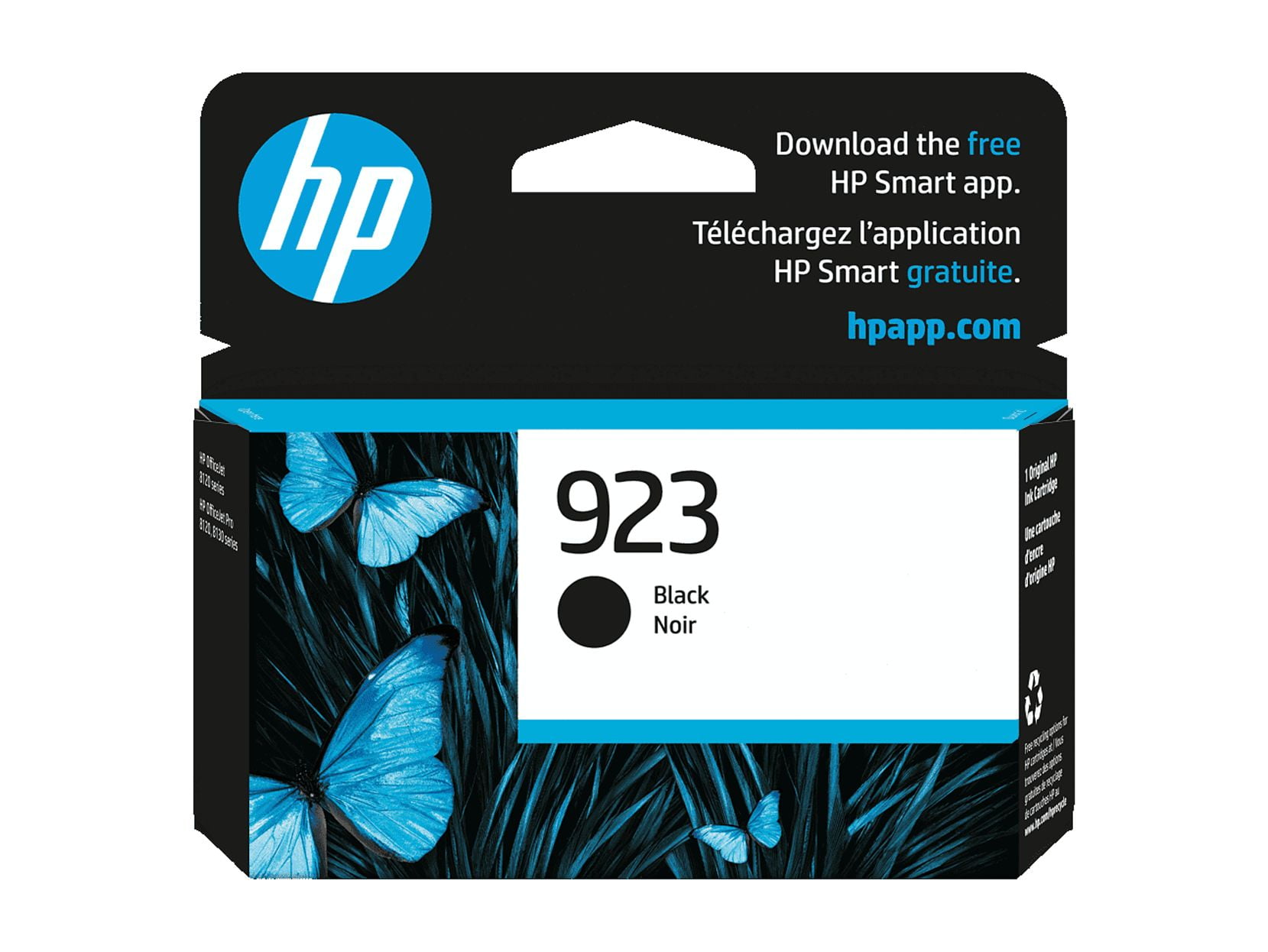 HP 923 Black Original Ink Cartridge, 500 pages, 4K0T3LN