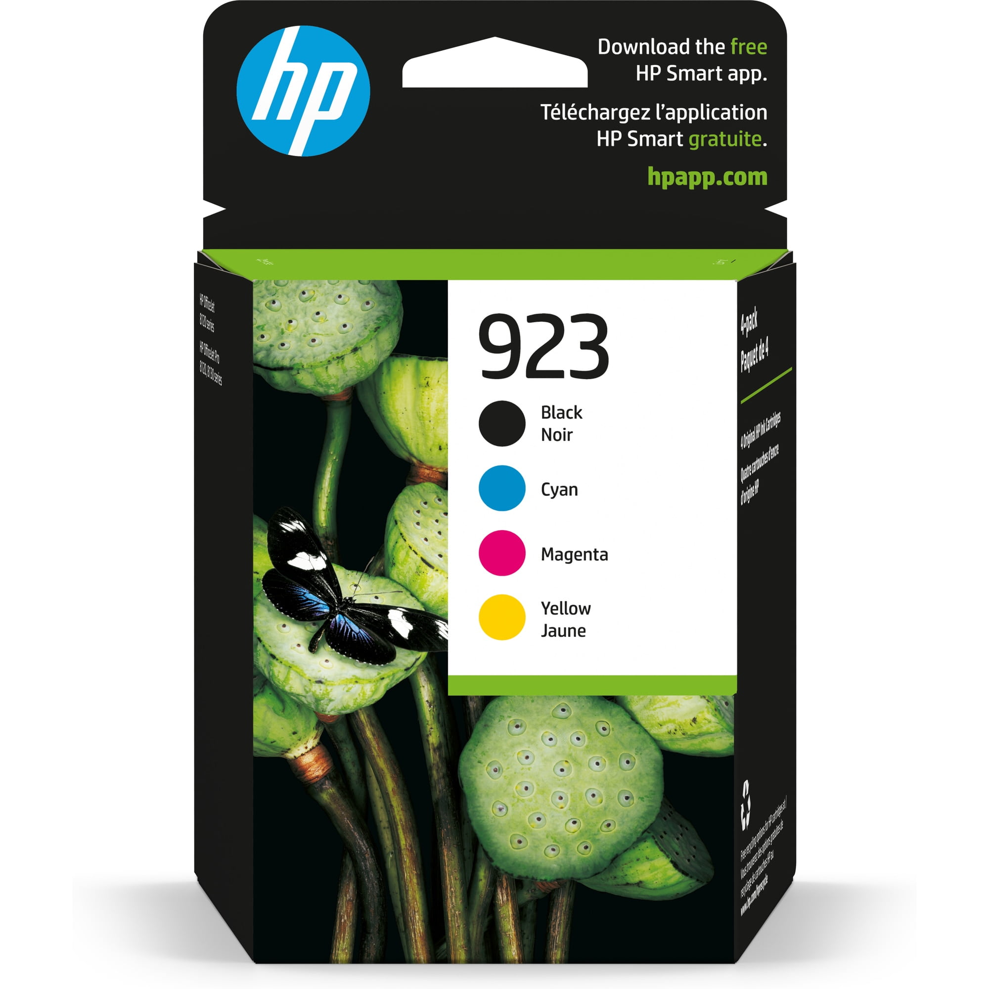 HP 923 CMYK Original Ink Cartridge 4Pack for Professional Quality