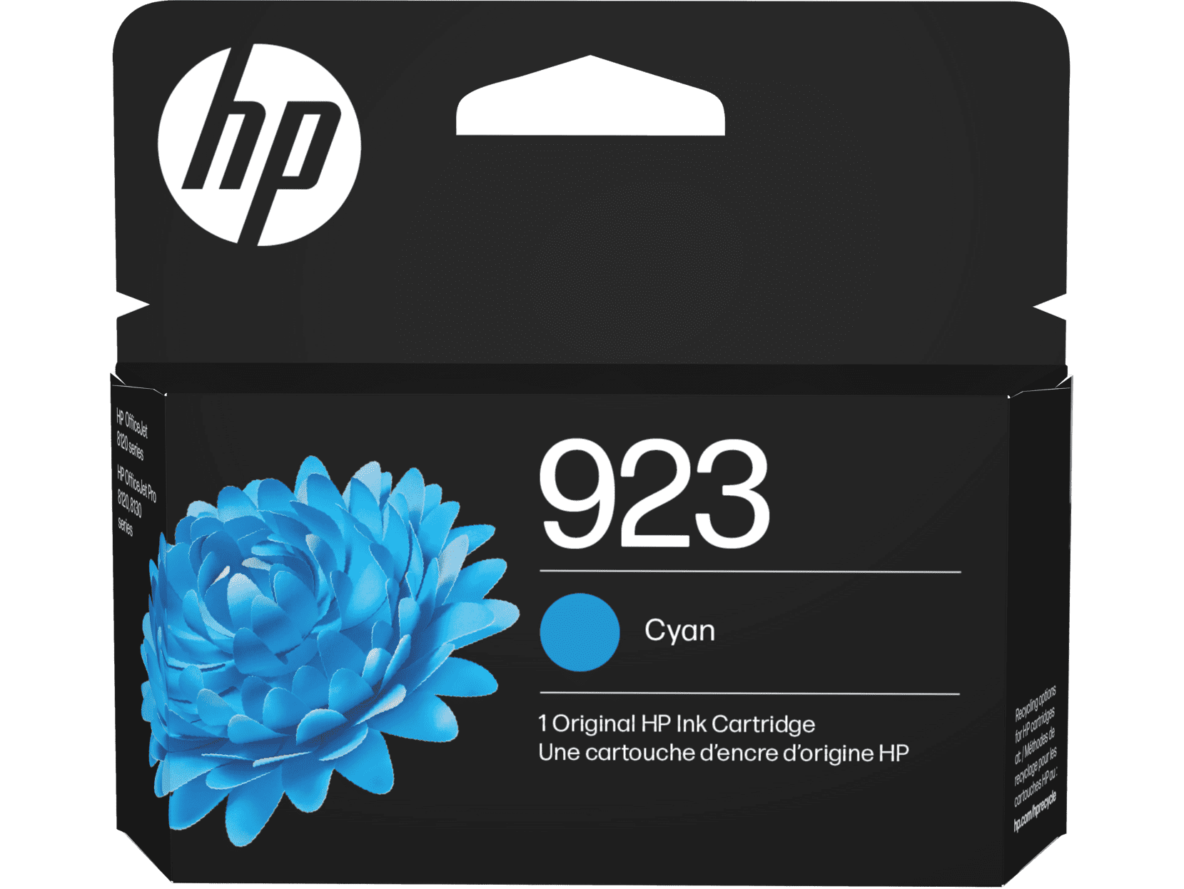 HP 923 Cyan Original Ink Cartridge, ~400 pages, 4K0T0LN - Walmart.com