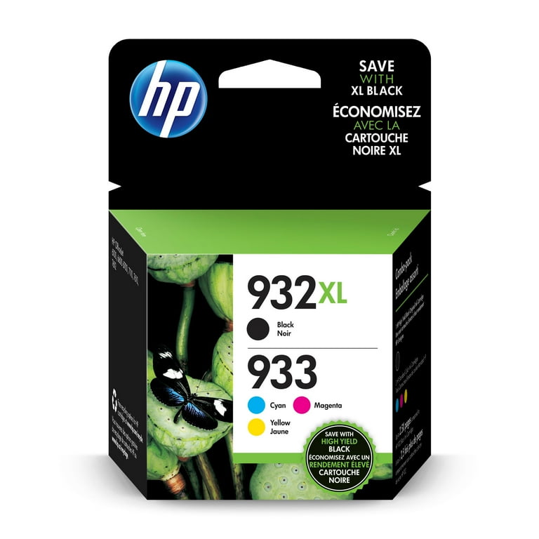 Free Shipping! HP 932XL/933 High Yield Black and Standard