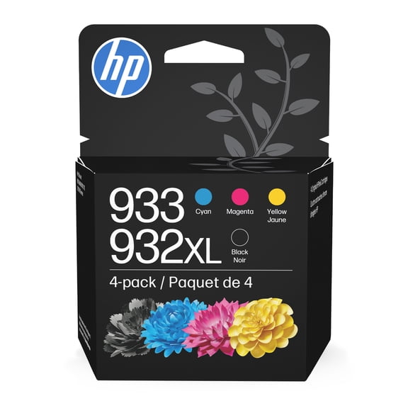 HP 933 CMY/932XL Blk Ink Crtg Combo 4-Pk