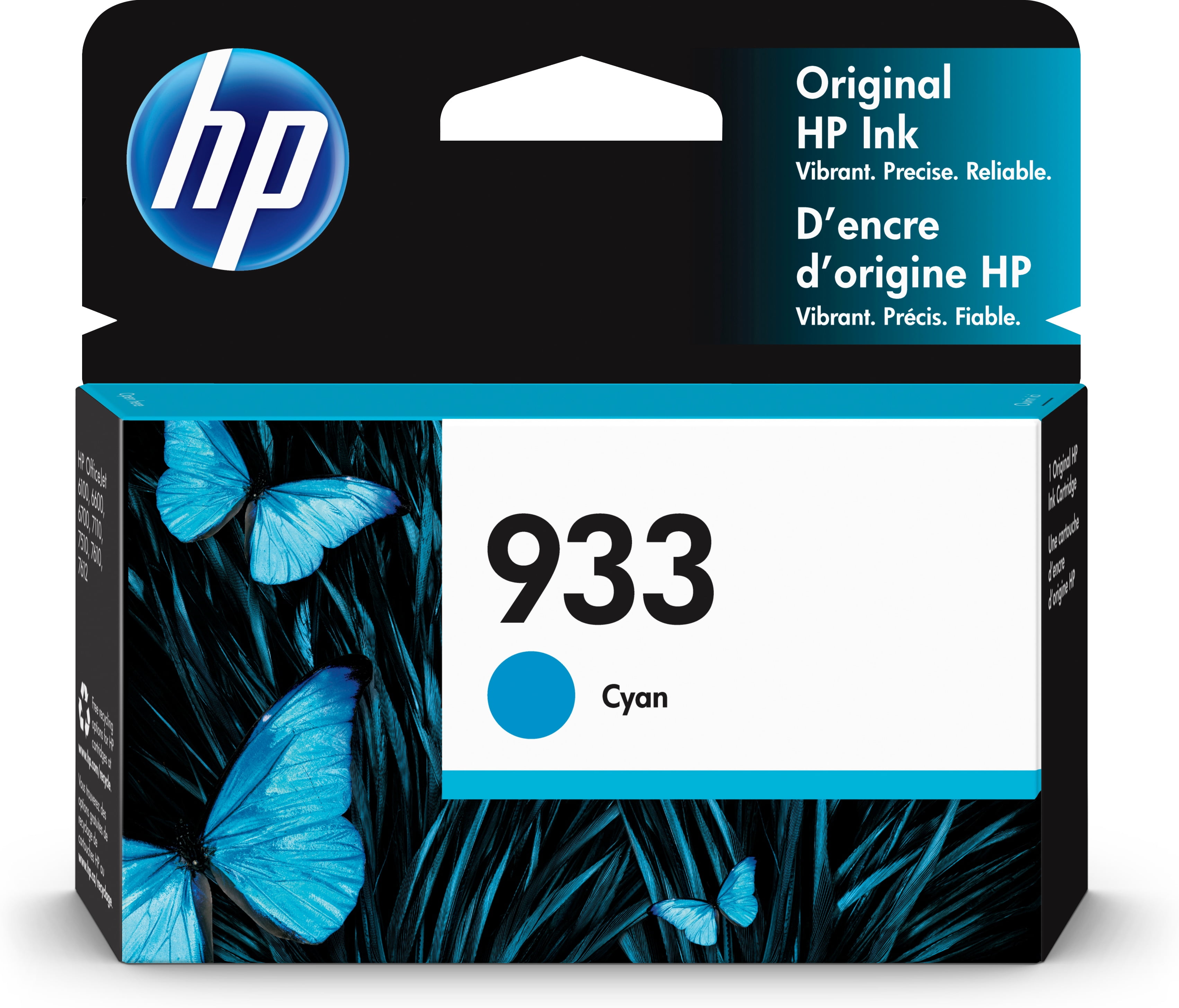 HP Original 933 Ink Cartridge (N9H56FN) - Cyan, Magenta