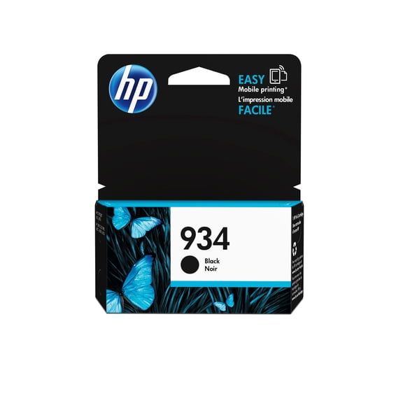 HP 934 Black Original Ink Cartridge, ~400 pages, C2P19AN#140