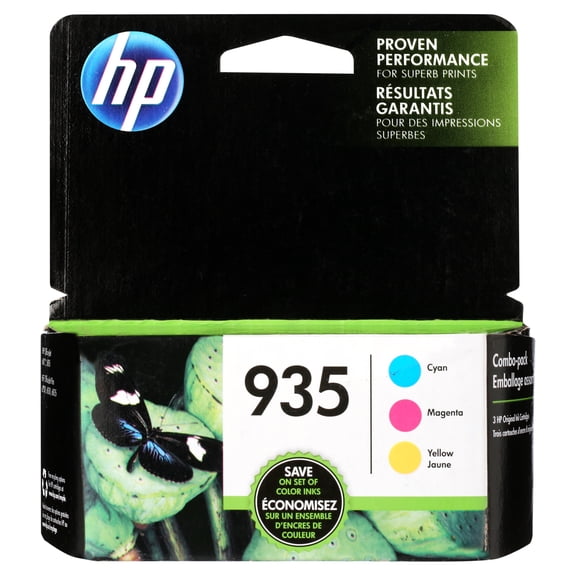 HP Tri-Color Printer Cartridge Combo Pack with Printing Consumables, Cyan, magenta, yellow, N9H65FN#140, per Cartridge Approximate 400, 1 Pack