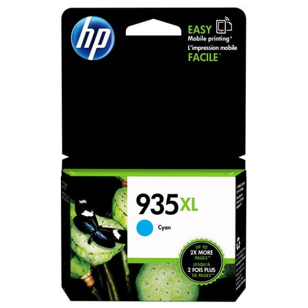 HP 935XL High Yield Cyan Original Ink Cartridge, ~825 pages, C2P24AN#140