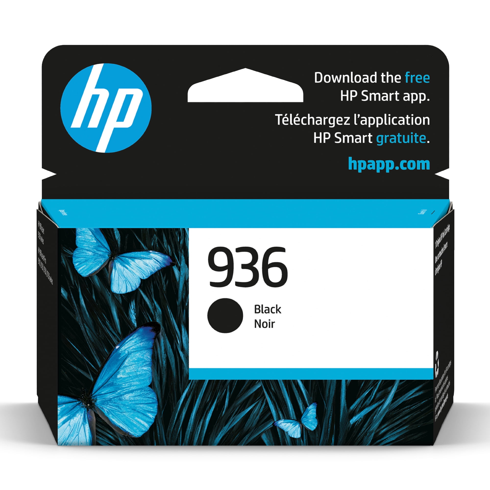 HP 936 Black Ink Cartridge, ~1250 Pages, (4S6V2LN) - Walmart Business ...