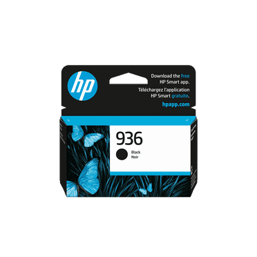 HP 936 Black Original Ink Cartridge, Average cartridge yields 1,250 standard