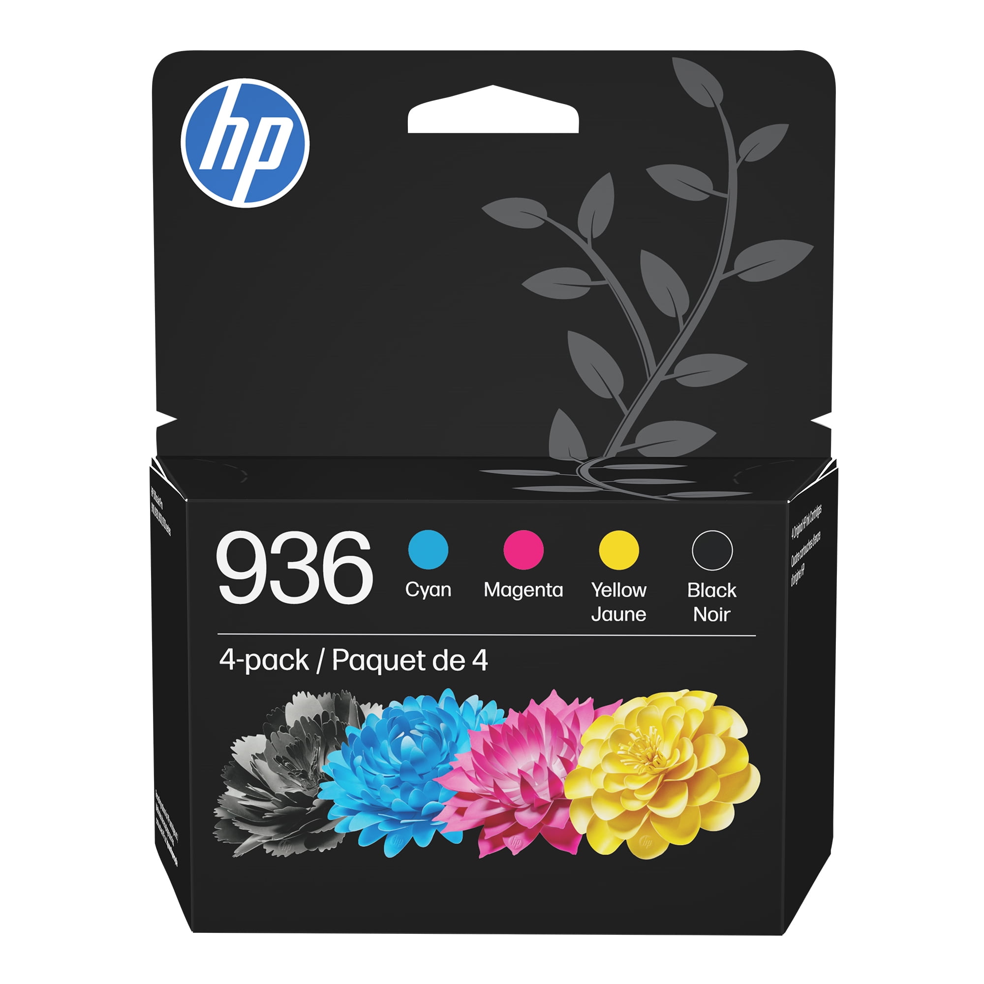 HP Original 936 CMYK Ink Cartridge 4-Pack for Professional Quality ...