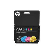 خرطوشة الحبر الأصلية HP 936 CMYK، عبوة من 4 قطع، 1250 صفحة، 6C3Z5LN