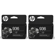 HP 936 Genuine 2-Pack Black Set Original Ink Cartridge (4S6V2LN)