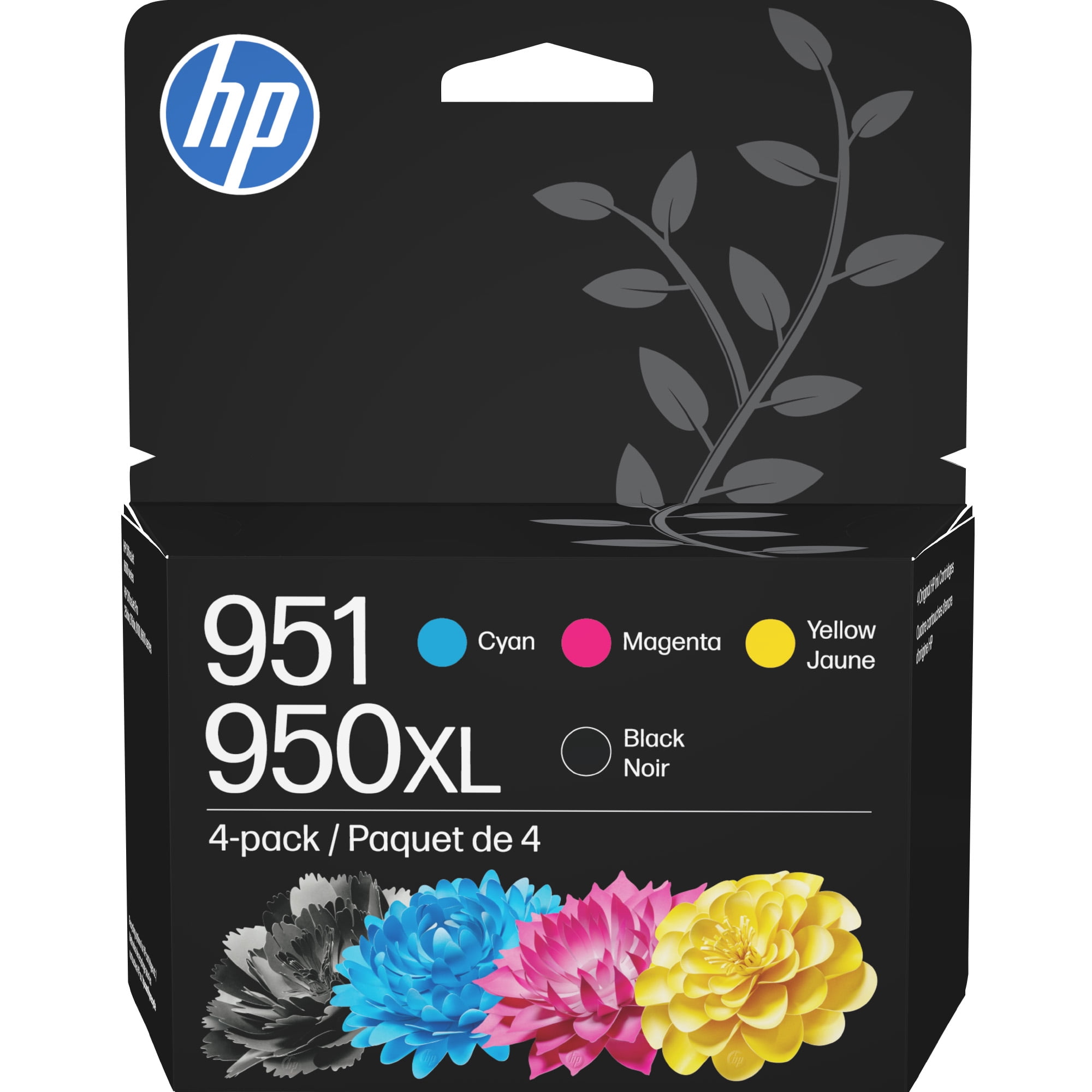 HP 950XL High Yield Original Ink Cartridge and 951 Multicolor, 4 Per Pack C2P01FN