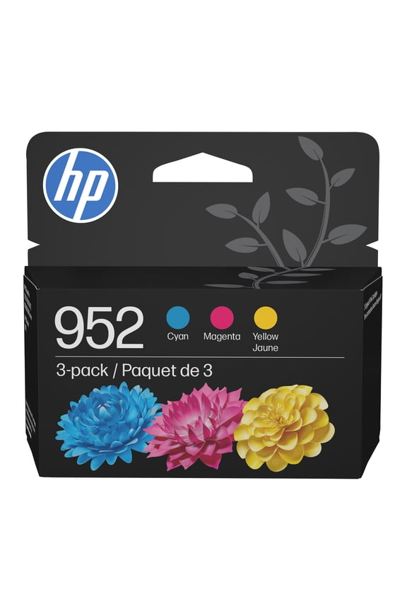 HP 952 Cyan/Magenta/Yellow Ink Cartridge 3-pack