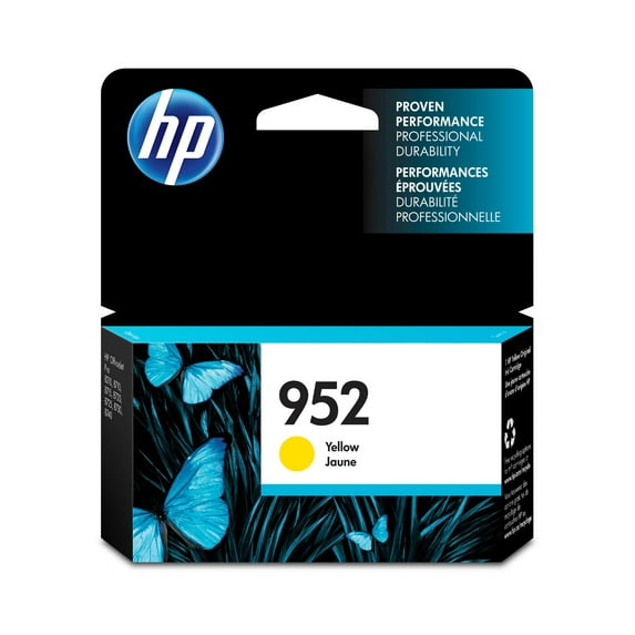 HP 952 Yellow Original Ink Cartridge, ~630 pages, L0S55AN#140