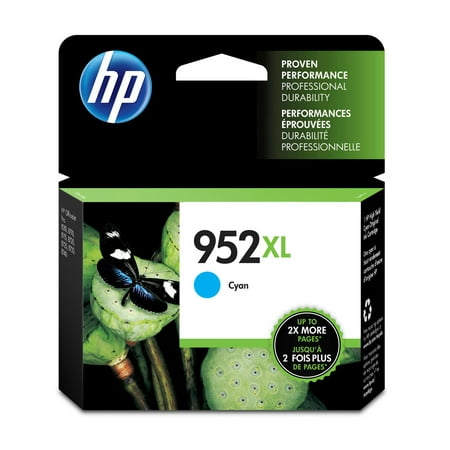 HP 952XL High Yield Cyan Original Ink Cartridge, ~1,450 pages, L0S61AN#140