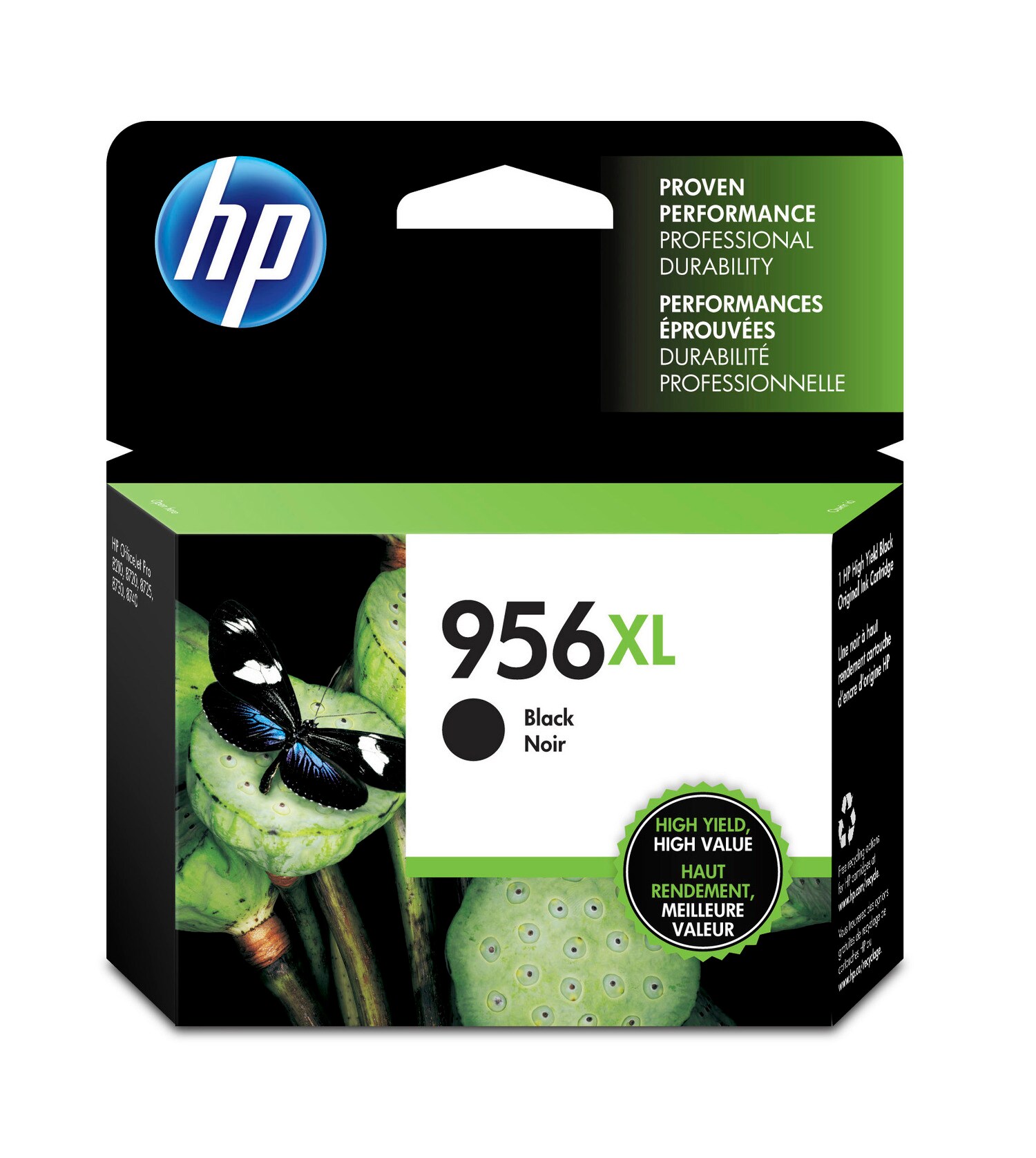 HP 956XL High Yield Black Original Ink Cartridge, ~3,000 pages, L0R39AN#140 - image 1 of 8