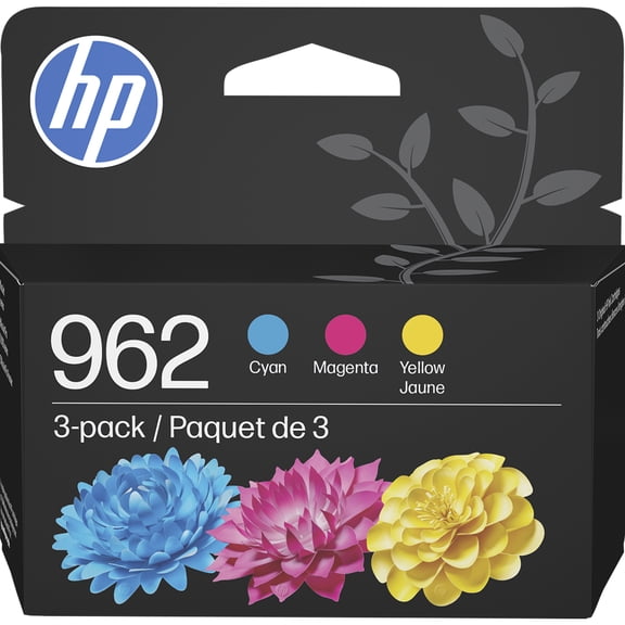 HP 962 Cyan/Magenta/Yellow Ink Cartridge 3-pack