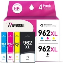 HP 962 Ink Cartridges | HP Ink 962- Black Cyan Magenta Yellow - 4 Pack