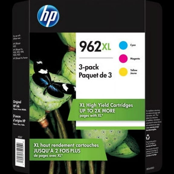 HP 962XL 3-Pack Ink Cartridges (3JB36BN)