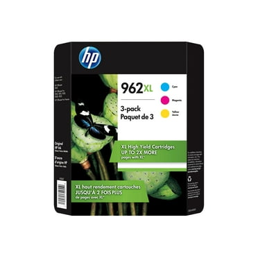 HP 962XL High Yield 3 Pack Cyan/Magenta/Yellow Original Ink Cartridge