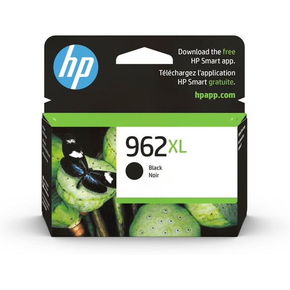 HP 962XL Black High-Yield Ink Cartridge, 3JA03AN