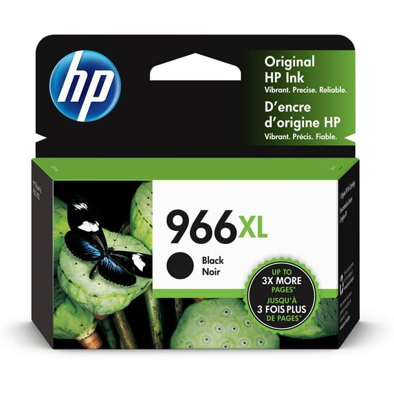 HP 966XL Black Extra-High-Yield Ink Cartridge, 3JA04AN
