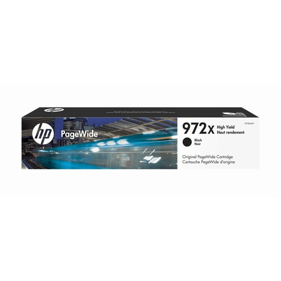 HP 972X High Yield Black Original PageWide Cartridge, ~10,000 pages, F6T84AN