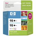 thumbnail image 1 of HP 98 Twinpack Black Ink Cartridge, Black, Inkjet, 1 of 11